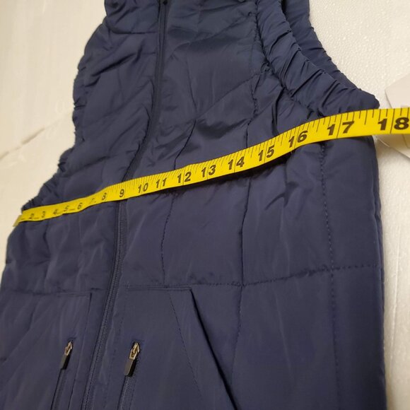 NWT Xersion Womens Quilted Lightweight Puffer Vest Navy Blue - XS - Picture 9 of 11
